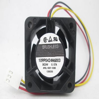 109P0424H6D03 DC24V 0.07A 40X40X20mm 3-Wire Cooling Fan