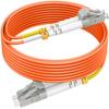 0.5m(1.6ft) LC LC OM2 Fiber Patch Cables MMF Multimode, Options 0.5m~153m, Fiber Optic Cords Duplex, 50/125m 1G/10G LSZH  view 1