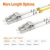 0.5m(1.6ft) LC LC OM2 Fiber Patch Cables MMF Multimode, Options 0.5m~153m, Fiber Optic Cords Duplex, 50/125m 1G/10G LSZH  view 2