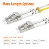 0.5m(1.6ft) LC LC OM2 Fiber Patch Cables MMF Multimode, Options 0.5m~153m, Fiber Optic Cords Duplex, 50/125m 1G/10G LSZH  view 3