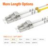 1m(3ft) LC LC OM2 Fiber Patch Cables MMF Multimode, Options 1m~153m, Fiber Optic Cords Duplex, 50/125m 1G/10G LSZH  view 2