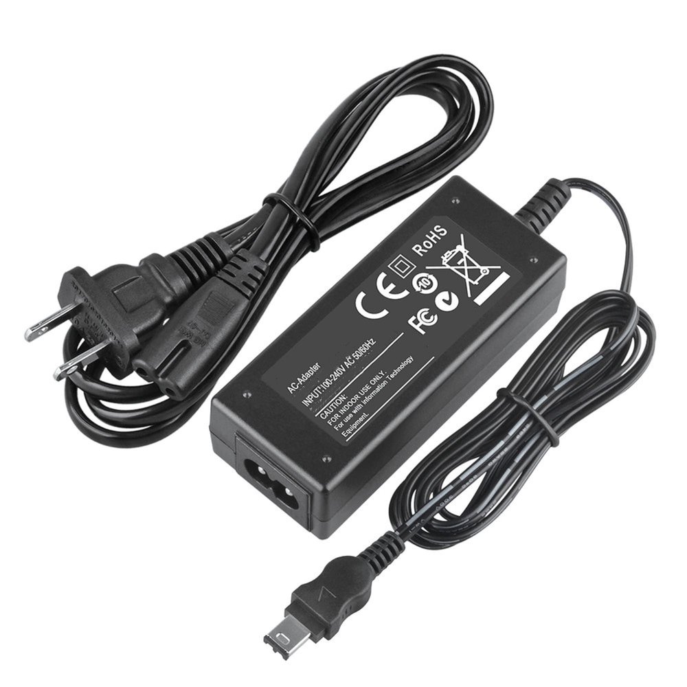 Digipartspower AC Adapter Charger for Sony Handycam CCD-TRV108 DCR-PC120 DSC-S70 Cam Power PSU