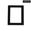 20x20 Mat Bevel Cut for 8x8 Photos - Acid Free Black with Black Core Precut Matboard With Backing Board and Crystal Clear, Self Seal Photo Mat Bag - For Pictures, Photos, Framing - 4-ply Thickness view 2