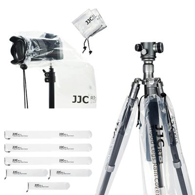 Camera Rain Cover + Tripod Leg Cover2 Pack Camera Lens Rain Cover with 6 Pack Camera Tripod Leg Covers