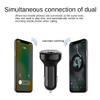 Car Bluetooth Adapter Radio Transmitter, Bluetooth FM Transmitter for Car with Dual USB Ports, Support Connection of Dual Phones, QC3.0 Fast Charger view 3