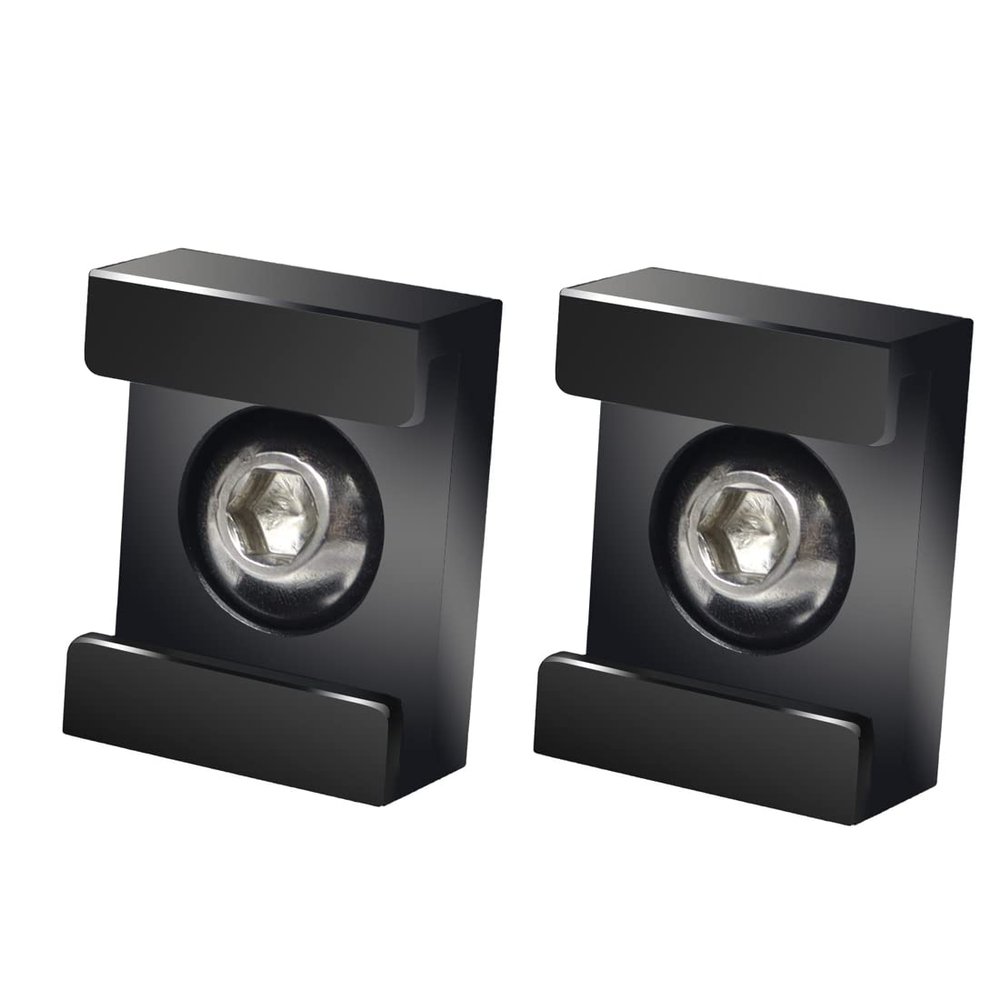 FEICHAO Mini Cold Shoe Mount Bracket with 1/4" Screws for Monitor LED Light Microphone DSLR Camera Cage (2Pcs)
