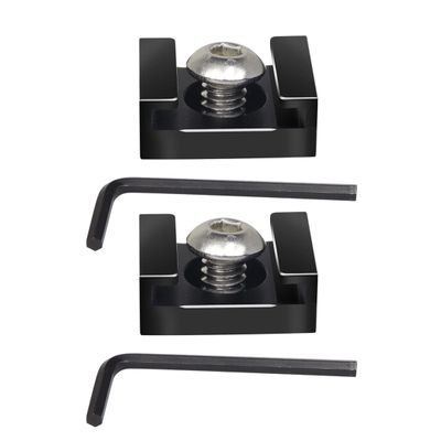 FEICHAO Mini Cold Shoe Mount Bracket with 1/4" Screws for Monitor LED Light Microphone DSLR Camera Cage (5Pcs)