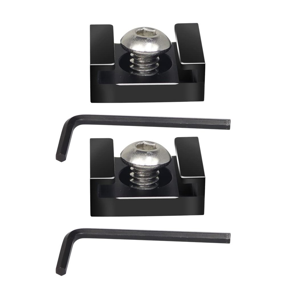 FEICHAO Mini Cold Shoe Mount Bracket with 1/4" Screws for Monitor LED Light Microphone DSLR Camera Cage (5Pcs)