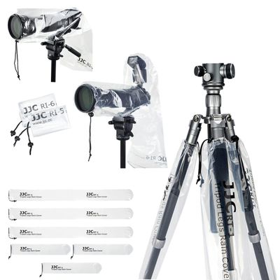 Camera Rain Cover + Tripod Leg Cover2 Pack Camera Lens Rain Cover with 6 Pack Camera Tripod Leg Covers