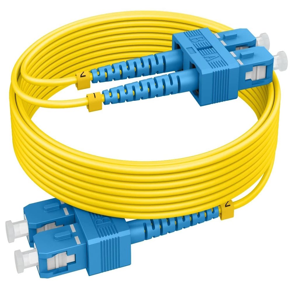 2m(6ft) OS2 SC to SC Single Mode Fiber Patch Cables, Options 0.5m~153m, Singlemode Fiber Optic Cable 10G SMF LSZH Duplex 9/125m OD 2.0mm