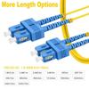 2m(6ft) OS2 SC to SC Single Mode Fiber Patch Cables, Options 0.5m~153m, Singlemode Fiber Optic Cable 10G SMF LSZH Duplex 9/125m OD 2.0mm  view 3