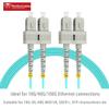 10m(30ft) OM4 SC SC Fiber Patch Cables MMF Multimode, Options 10m~100m, Fiber Jumper Duplex, 50/125m 40G/100G LSZH,  view 2
