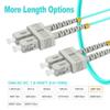 10m(30ft) OM4 SC SC Fiber Patch Cables MMF Multimode, Options 10m~100m, Fiber Jumper Duplex, 50/125m 40G/100G LSZH,  view 3