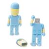 USB Flash Drive 64GB Cartoon Doctor Model USB Drive Thumb Drives USB 2.0 Memory Stick for External Data Storage, Blue view 2