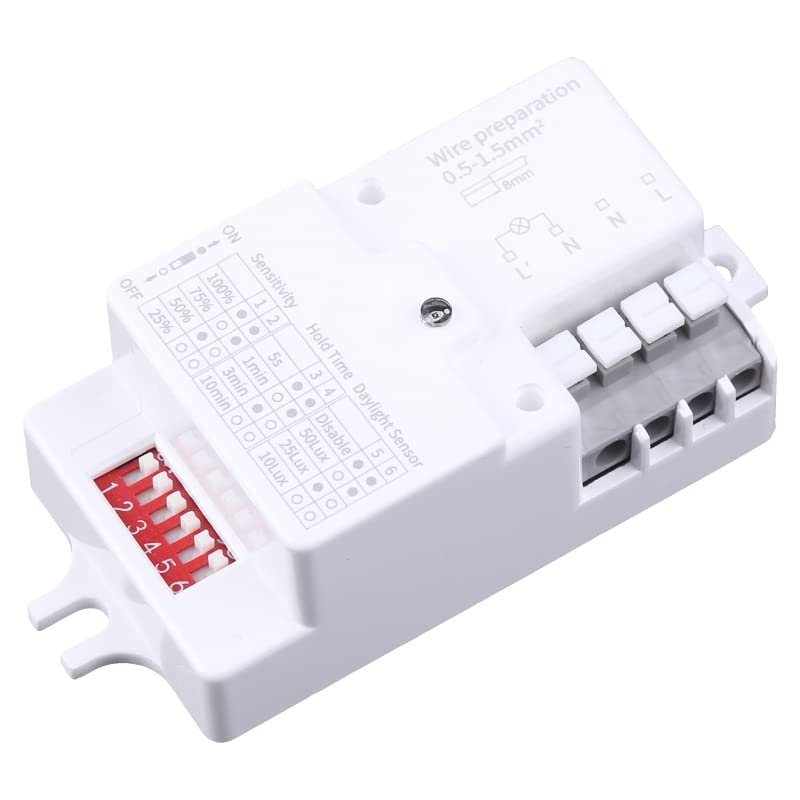 AC 220V-240V/ 50Hz Microwave Radar Sensor Body Motion Detector Sensor Switch For LED Light