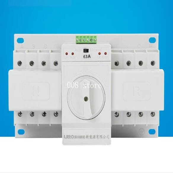 Micro Break Double Power Automatic Switch Q3-63A/4P Switch Standby Switch Double Power Supply