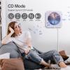 MICOCIOUS Portable CD Player with Bluetooth Desktop CD Player for Home CD Music Players with Remote Control,Timer,Built-in Dual Speakers with LED Display Home Audio Boombox FM Radio (Purple) view 3