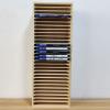 Natural Pine Wood Storage Rack Finishing Rack Disc Holder DVD CD Collection Display Shelf - Holds 29 Discs view 3