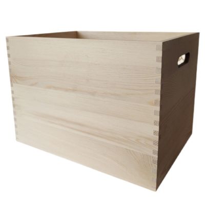 Vinyl Record Storage Rack LP Record Album Storage, Organizer for Vintage LP Records CD Holder DVD Rack, Solid Wood Vinyl Disc Storage Box Cube 352525cm