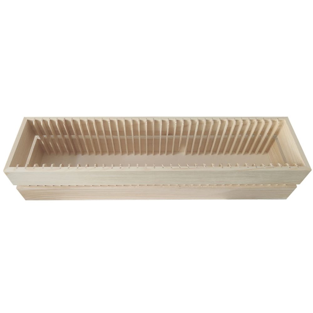 Natural Pine Wood CD DVD Rack CD Storage Shelf Box DVD Finishing Rack Dish Storage Rack CD Holder DVD Collection Display Shelf - Holds 35 CD Jewel Cases