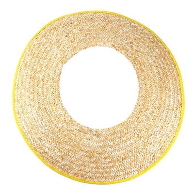 iplusmile Hard Hat Sun Shade Straw Visor Full Brim Breathable Sunshield for Outdoor Construction Workers