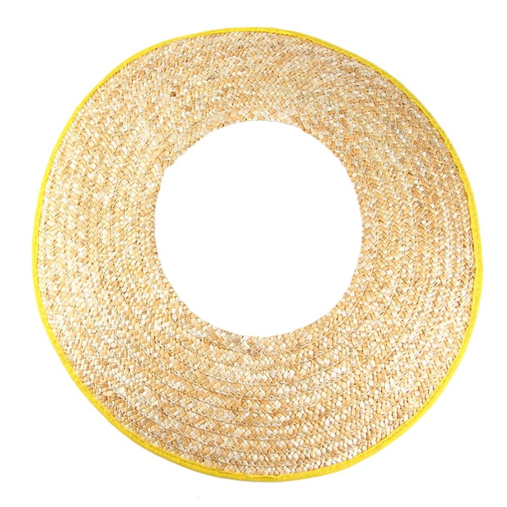 iplusmile Hard Hat Sun Shade Straw Visor Full Brim Breathable Sunshield for Outdoor Construction Workers