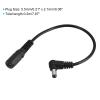 MECCANIXITY 5.5mm x 2.1mm 90 Degree Right Angle DC Power Male Plug Jack to Bare Wire Open End Pigtail Power Cable Repair for Camera CCTV Pack of 4 view 2