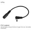 MECCANIXITY 5.5mm x 2.1mm 90 Degree Right Angle DC Power Male Plug Jack to Bare Wire Open End Pigtail Power Cable Repair for Camera CCTV Pack of 4 view 3