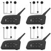 GaiRen V4 Plus Motorcycle Bluetooth Helmet Intercom Headset, 4 Rides Group Communication System for Motorcycling Soccer Referees Skiing ATV/Off Road (4 Pack) view 1