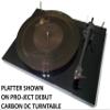 Acrylic Platter Upgrade for Pro-Ject Debut/T1/1Xpression, Music Hall MMF-2.1/2.2/2.3/3.3/5.1/5.1se/5.3/5.3se, Angels Horn, and Crosley C6 Turntables (Tinted - Dark Grey) view 4