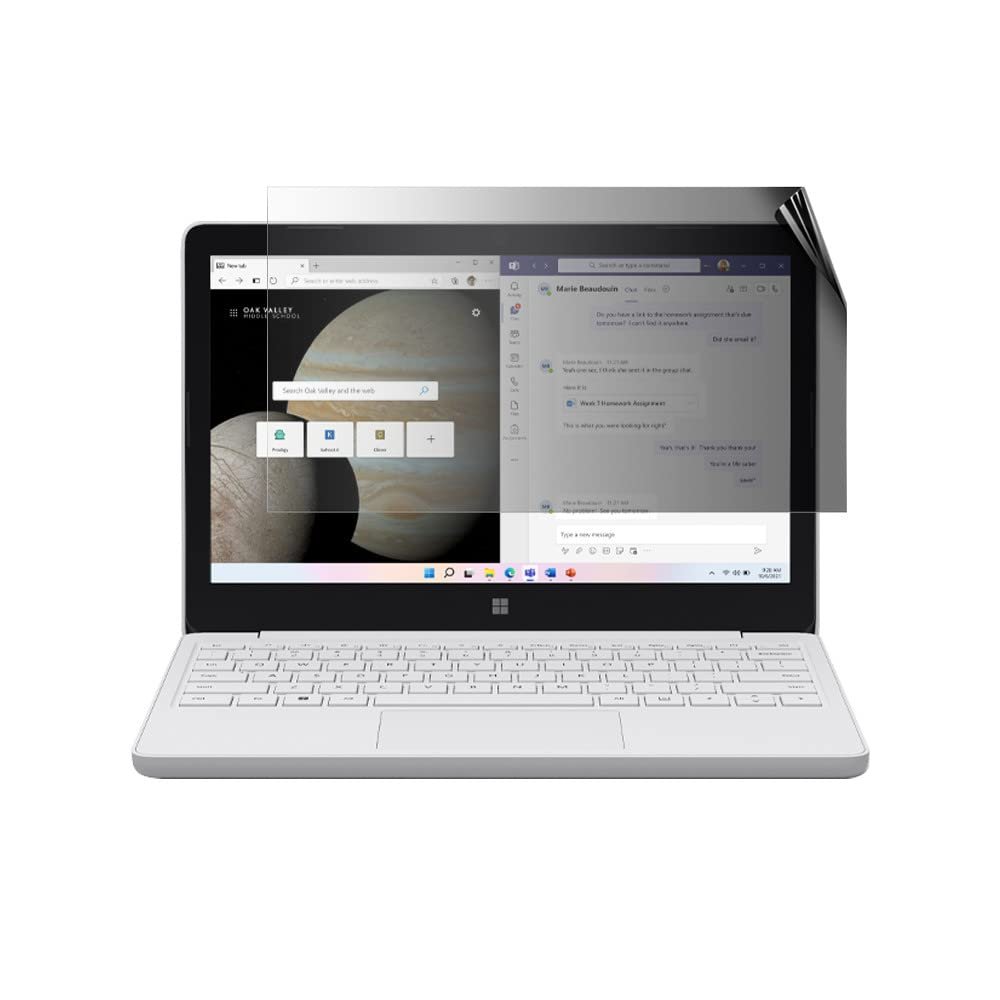 celicious Privacy 2-Way Anti-Spy Filter Screen Protector Film Compatible with Microsoft Surface Laptop SE