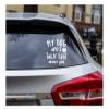 My Dog and I Talk Shit About You Vinyl Decal | Car Mug Tumbler Laptop Bumper Die Cut Decal | Funny Decal (2" x 2.25") view 2