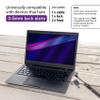 CamDesign Computer Security Lock and Metal Cable with 2 Keys for Laptop PC DVD Player, 12 Inch Black Coiled Cable Extends to 39 Inch, Steel Notebook Lock with Anti Scratch T-Bar Locking Mechanism view 4