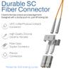 SpeedaLite 2M SC-SC Fiber Patch Cable OM2 Multimode Duplex, 2 Meter view 2