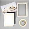 13x19 Mat Bevel Cut for 11.7x16.5 Photos - Acid Free Cream Precut Matboard With Backing Board and Crystal Clear, Self Seal Photo Mat Bag - For Pictures, Photos, Framing - 4-ply Thickness view 3