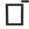 11.7x16.5 Mat Bevel Cut for 8.5x11 Photos - Acid Free Textured Black Precut Matboard With Backing Board and Crystal Clear, Self Seal Photo Mat Bag - For Pictures, Photos, Framing - 4-ply Thickness view 2
