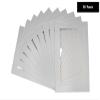 Poster Palooza Pack of Ten 11x14 Mats Bevel Cut for 9x12 Photos - Acid Free Metallic Silver Precut Matboards for Pictures, Photos, Framing - 4-ply Thickness view 2