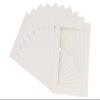 Poster Palooza Pack of Ten 11x14 Mats Bevel Cut for 9x12 Photos - Acid Free Textured White Precut Matboards for Pictures, Photos, Framing - 4-ply Thickness view 3