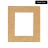 11.5x17 Mat Bevel Cut for 8.5x11 Photos - Acid Free Beige Suede Precut Matboard With Backing Board and Crystal Clear, Self Seal Photo Mat Bag - For Pictures, Photos, Framing - 4-ply Thickness view 2