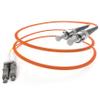SpeedaLite 12M LC to ST Fiber Patch Cable OM1 Multimode Duplex 10Gig OFNR, 12 Meter view 1
