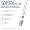 SpeedaLite 12M LC to ST Fiber Patch Cable OM1 Multimode Duplex 10Gig OFNR, 12 Meter view 2