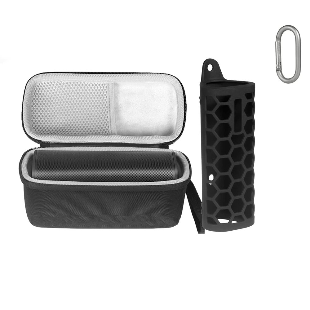 ZLiT Case for Sonos Roam Portable Speaker Travel Carrying Storage Bag with Silicone Cover(Black)