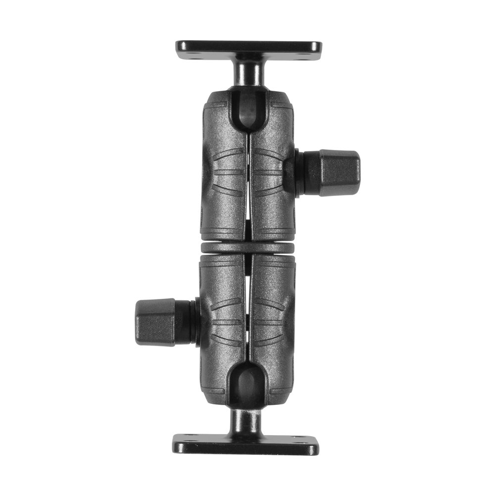 iBOLT 5.7 inch Composite Dual Ball Mount with 2 Metal AMPs Pattern Drill Bases- Compatible with All Industry Standard 1-inch / 25mm / B Size Ball Adapters