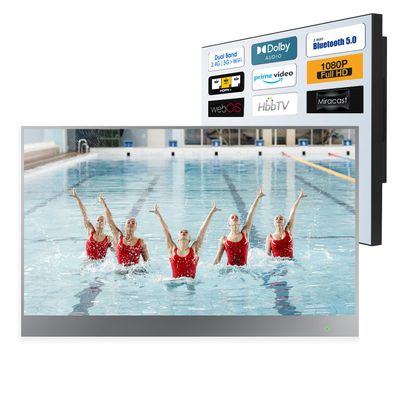 Soulaca 22 inches Smart Mirror TV in Bathroom webOS Shower Waterproof IP65 HDTV(ATSC) Tuner Wi-Fi & Bluetooth with Voice Control AI Alexa