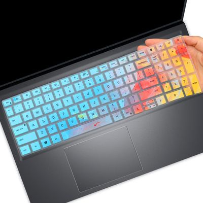 Colorful Keyboard Cover for 2025 Dell 15 Laptop DC15250 DC15255 15.6, Dell Inspiron 15 3510 3511 3515 3525 3530 3535 5510 5515 5518 7510 15.6, Vostro 3510 3520 3530 5510 5515 15.6, Inspiron 7610