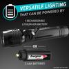 Energizer Hybrid Power Rechargeable LED Flashlight, 1000 Lumen, IPX4 Water Resistant, Aircraft Grade Aluminum Tactical LED Light, Great Emergency Light, USB Charging Cable Included view 4