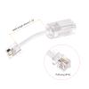 MECCANIXITY Telephone Cord Detangler 360 Degree Rotating Landline Cable Anti-Tangle Phone Cord Clear White 2pcs view 2