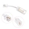 MECCANIXITY Telephone Cord Detangler 360 Degree Rotating Landline Cable Anti-Tangle Phone Cord Clear White 2pcs view 4