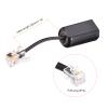 MECCANIXITY Telephone Cord Detangler 360 Degree Rotating Landline Cable Anti-Tangle Phone Cord Black 2pcs view 2