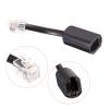 MECCANIXITY Telephone Cord Detangler 360 Degree Rotating Landline Cable Anti-Tangle Phone Cord Black 2pcs view 4